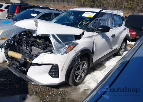 2022 Nissan Kicks S Xtronic Cvt z USA, uszkodzony, nr VIN 3N1CP5BV6NL532090